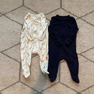 Two footie onesies-3-6m